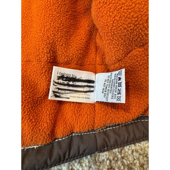 Mini Boden Winter Coat, Boys size 2T-3T, Brown & Orange - Picture 6 of 10